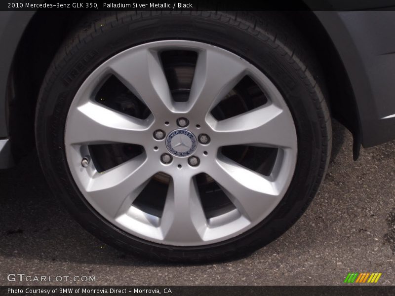 Palladium Silver Metallic / Black 2010 Mercedes-Benz GLK 350
