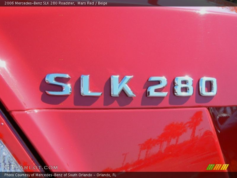 Mars Red / Beige 2006 Mercedes-Benz SLK 280 Roadster