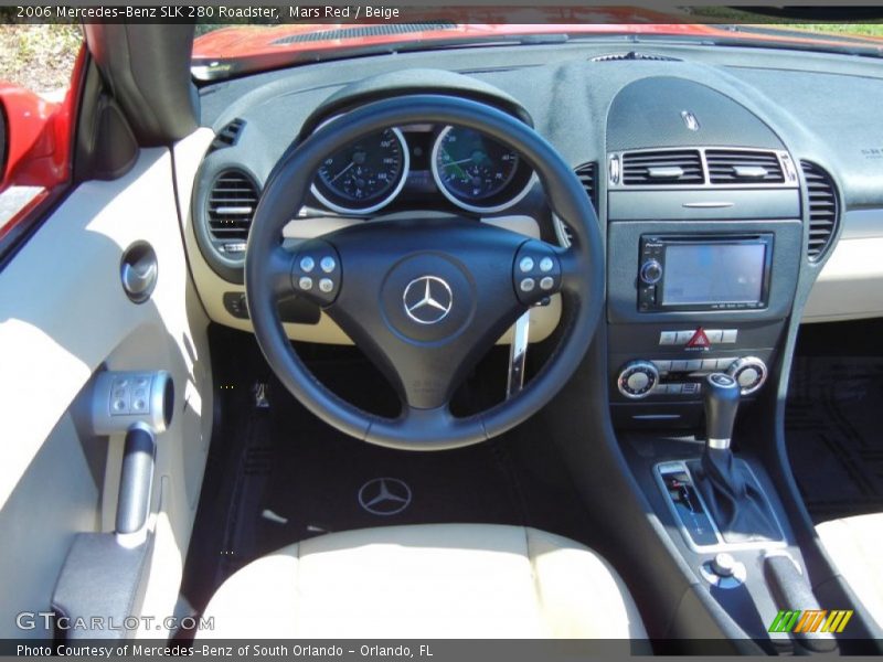 Mars Red / Beige 2006 Mercedes-Benz SLK 280 Roadster