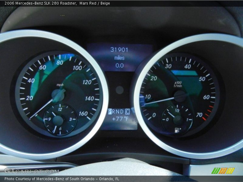 Mars Red / Beige 2006 Mercedes-Benz SLK 280 Roadster