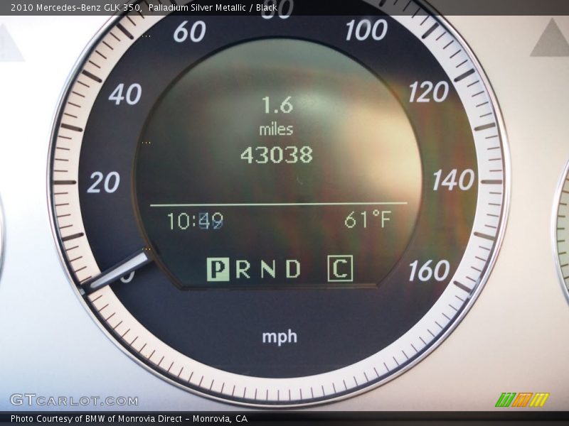 Palladium Silver Metallic / Black 2010 Mercedes-Benz GLK 350