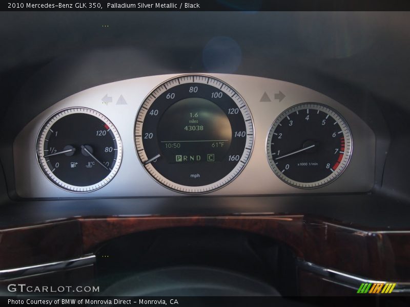 Palladium Silver Metallic / Black 2010 Mercedes-Benz GLK 350