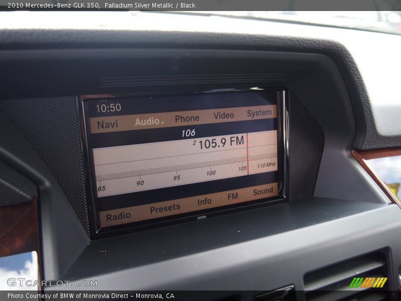 Palladium Silver Metallic / Black 2010 Mercedes-Benz GLK 350