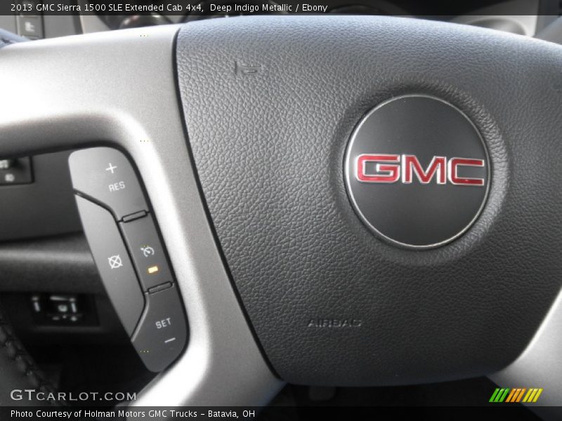 Deep Indigo Metallic / Ebony 2013 GMC Sierra 1500 SLE Extended Cab 4x4