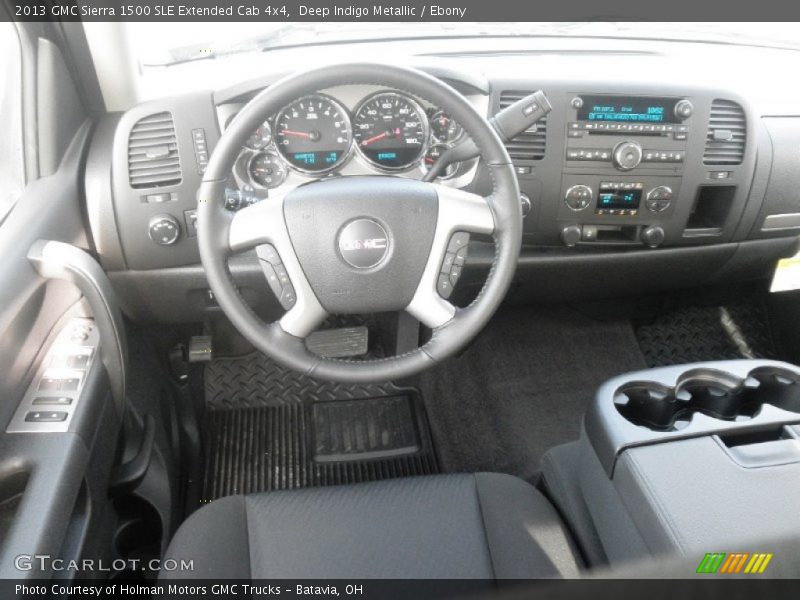 Deep Indigo Metallic / Ebony 2013 GMC Sierra 1500 SLE Extended Cab 4x4