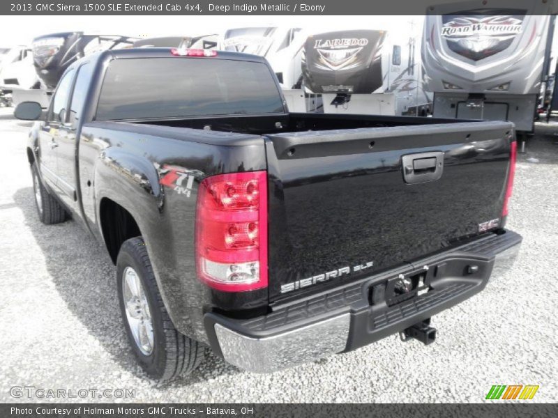 Deep Indigo Metallic / Ebony 2013 GMC Sierra 1500 SLE Extended Cab 4x4