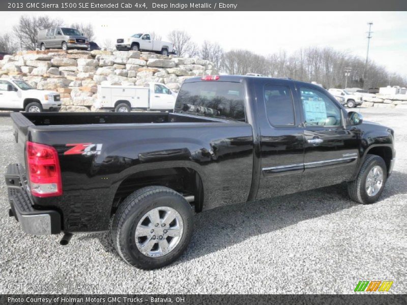 Deep Indigo Metallic / Ebony 2013 GMC Sierra 1500 SLE Extended Cab 4x4