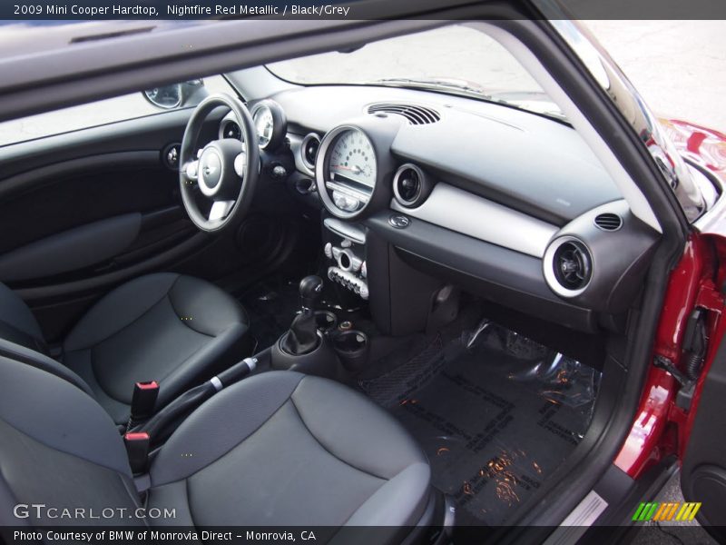 Nightfire Red Metallic / Black/Grey 2009 Mini Cooper Hardtop
