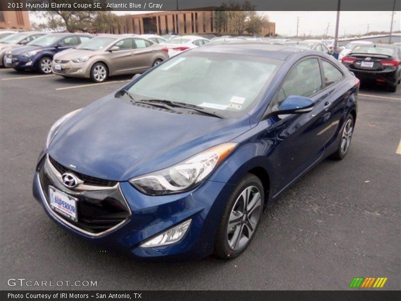 Atlantic Blue / Gray 2013 Hyundai Elantra Coupe SE