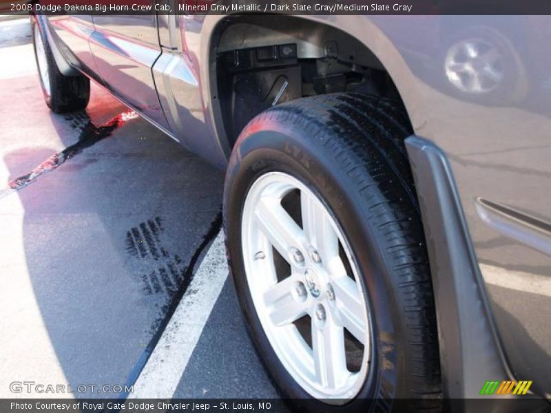 Mineral Gray Metallic / Dark Slate Gray/Medium Slate Gray 2008 Dodge Dakota Big Horn Crew Cab