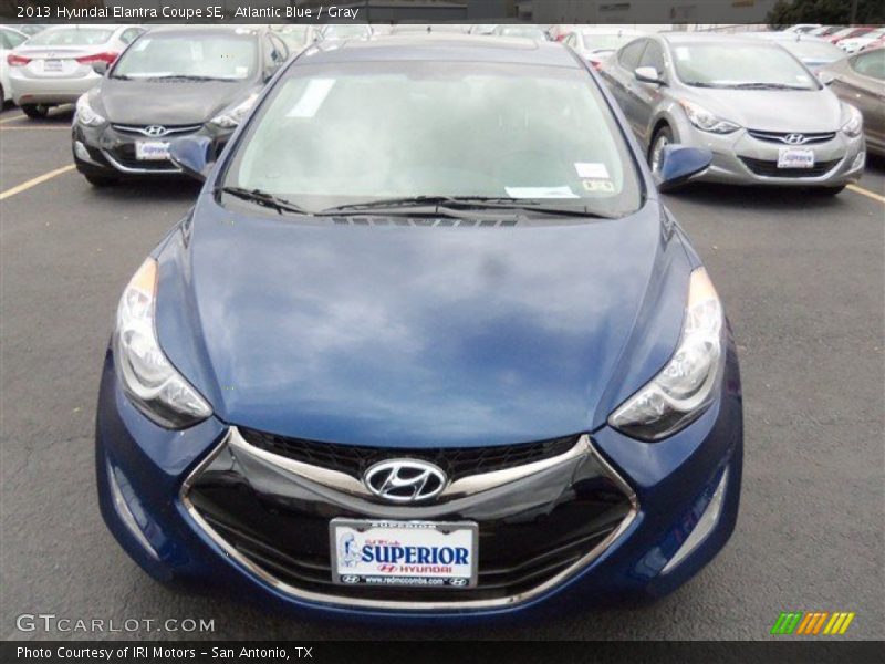 Atlantic Blue / Gray 2013 Hyundai Elantra Coupe SE