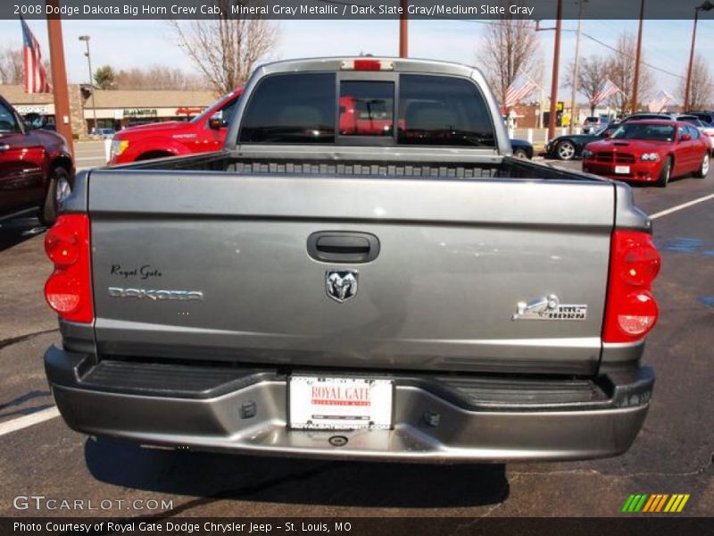 Mineral Gray Metallic / Dark Slate Gray/Medium Slate Gray 2008 Dodge Dakota Big Horn Crew Cab