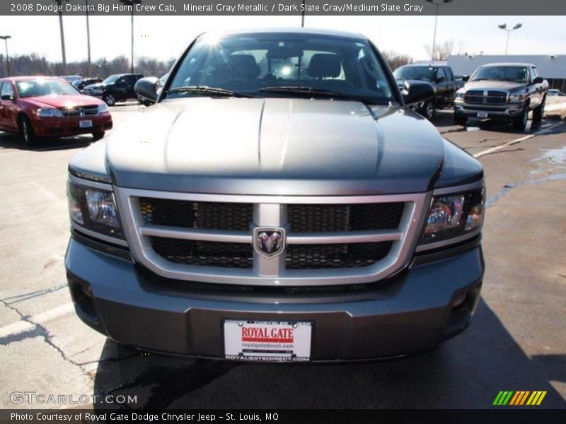 Mineral Gray Metallic / Dark Slate Gray/Medium Slate Gray 2008 Dodge Dakota Big Horn Crew Cab