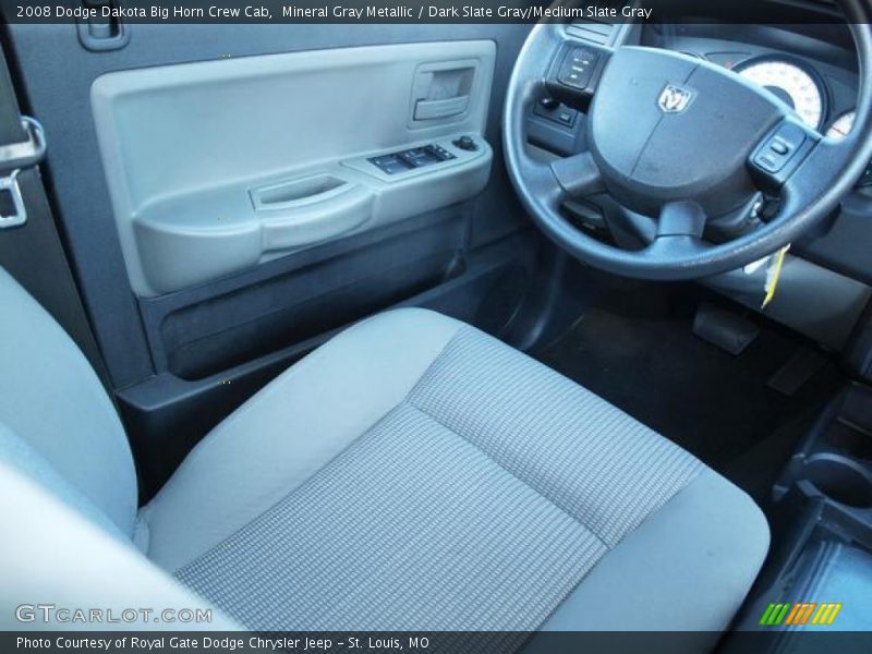 Mineral Gray Metallic / Dark Slate Gray/Medium Slate Gray 2008 Dodge Dakota Big Horn Crew Cab