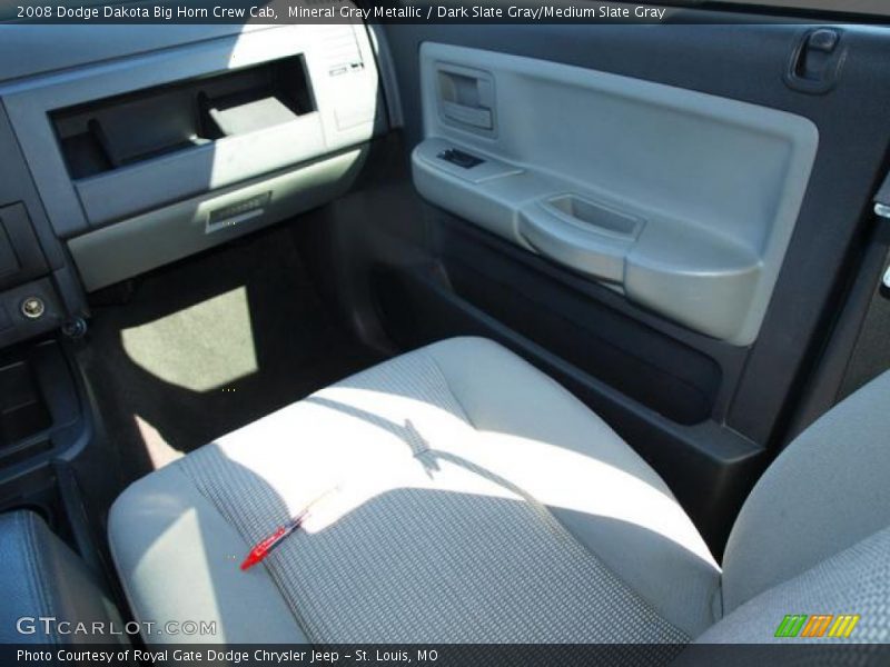 Mineral Gray Metallic / Dark Slate Gray/Medium Slate Gray 2008 Dodge Dakota Big Horn Crew Cab
