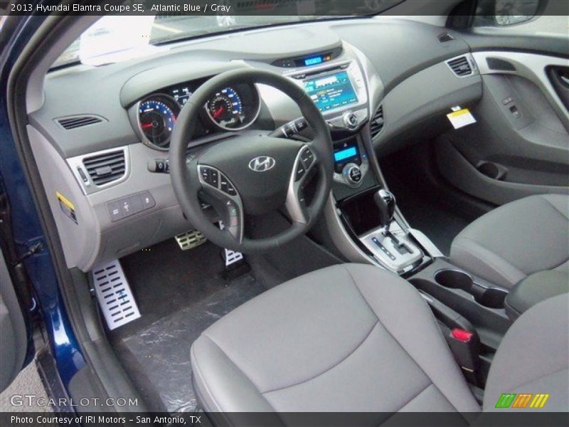 Gray Interior - 2013 Elantra Coupe SE 