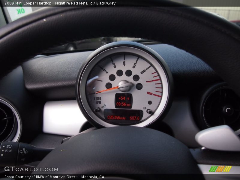 Nightfire Red Metallic / Black/Grey 2009 Mini Cooper Hardtop