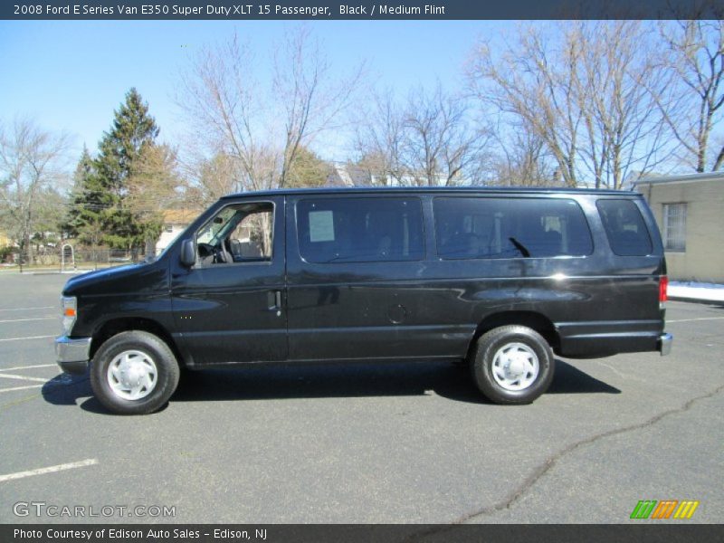 Black / Medium Flint 2008 Ford E Series Van E350 Super Duty XLT 15 Passenger