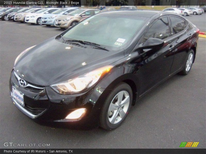 Midnight Black / Beige 2013 Hyundai Elantra GLS