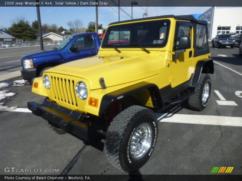 Solar Yellow / Dark Slate Gray 2006 Jeep Wrangler X 4x4