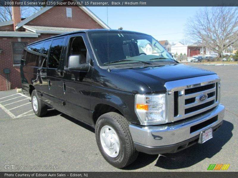 Black / Medium Flint 2008 Ford E Series Van E350 Super Duty XLT 15 Passenger