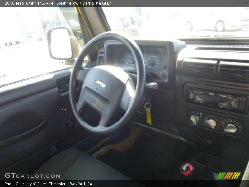 Solar Yellow / Dark Slate Gray 2006 Jeep Wrangler X 4x4
