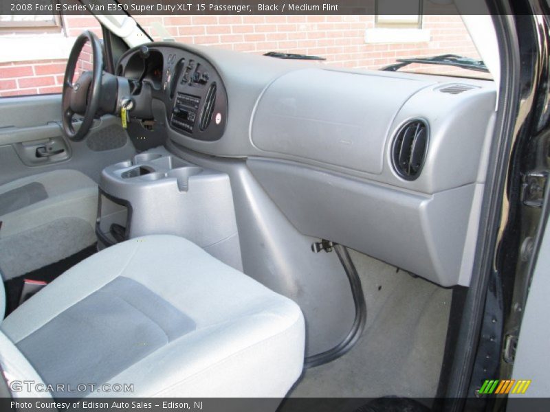 Black / Medium Flint 2008 Ford E Series Van E350 Super Duty XLT 15 Passenger