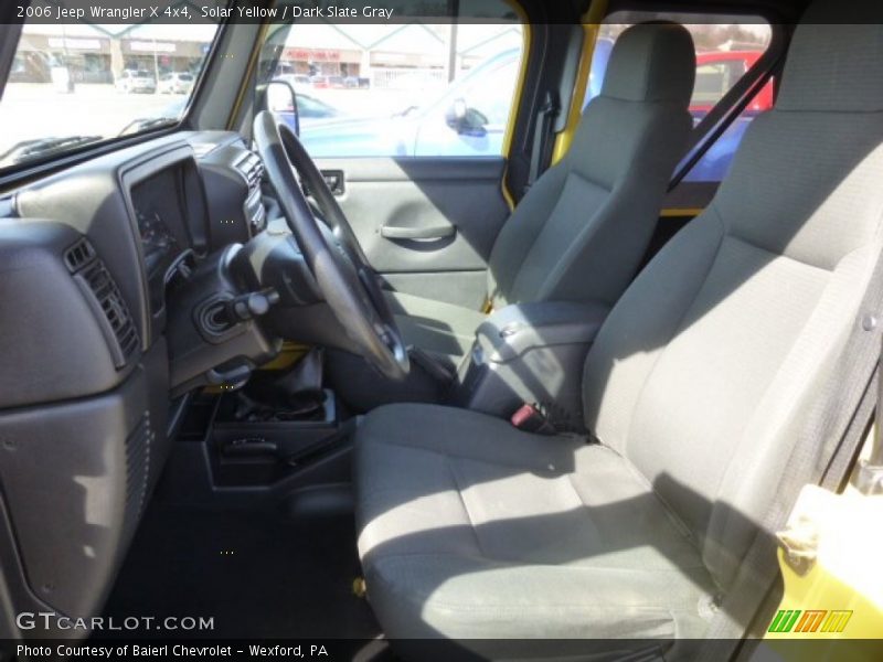 Solar Yellow / Dark Slate Gray 2006 Jeep Wrangler X 4x4