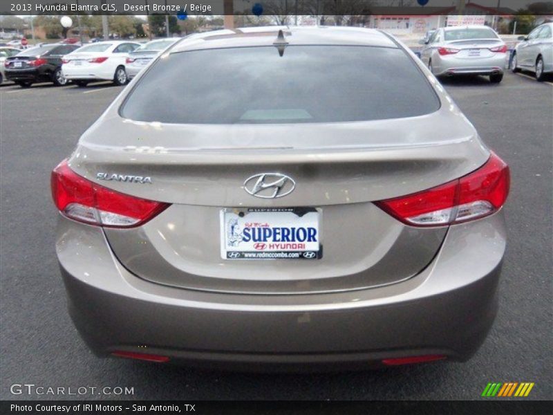 Desert Bronze / Beige 2013 Hyundai Elantra GLS