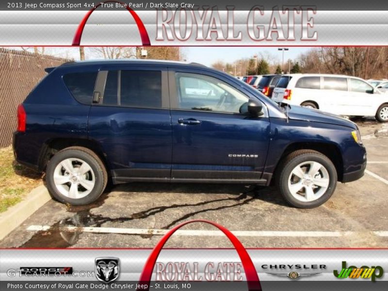 True Blue Pearl / Dark Slate Gray 2013 Jeep Compass Sport 4x4
