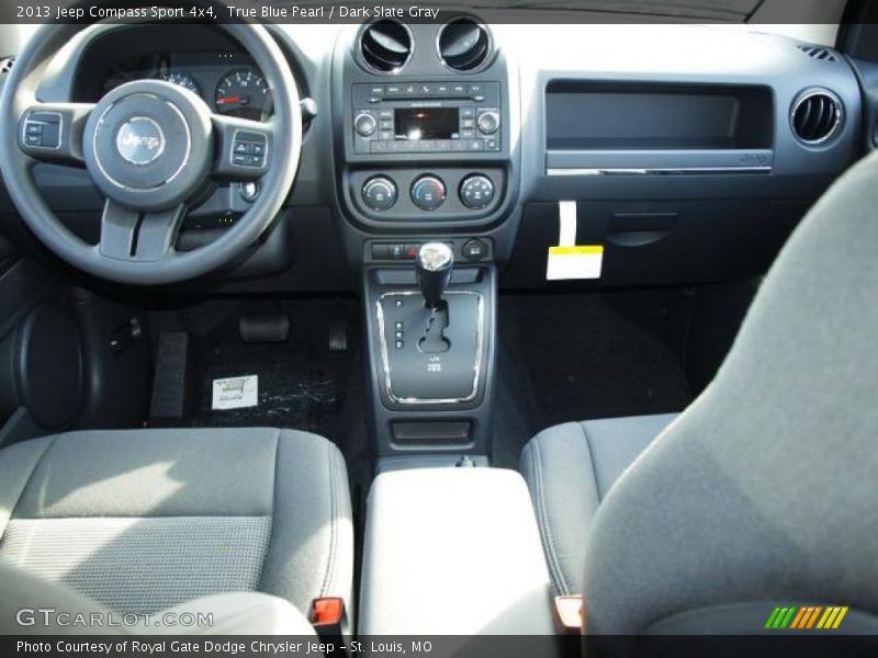 True Blue Pearl / Dark Slate Gray 2013 Jeep Compass Sport 4x4