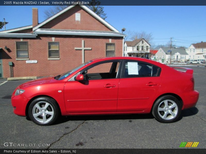 Velocity Red Mica / Black 2005 Mazda MAZDA3 i Sedan