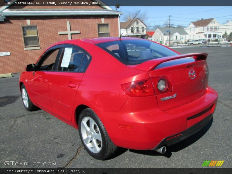 Velocity Red Mica / Black 2005 Mazda MAZDA3 i Sedan