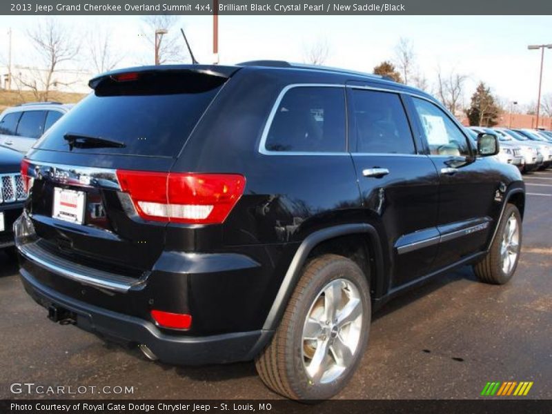 Brilliant Black Crystal Pearl / New Saddle/Black 2013 Jeep Grand Cherokee Overland Summit 4x4