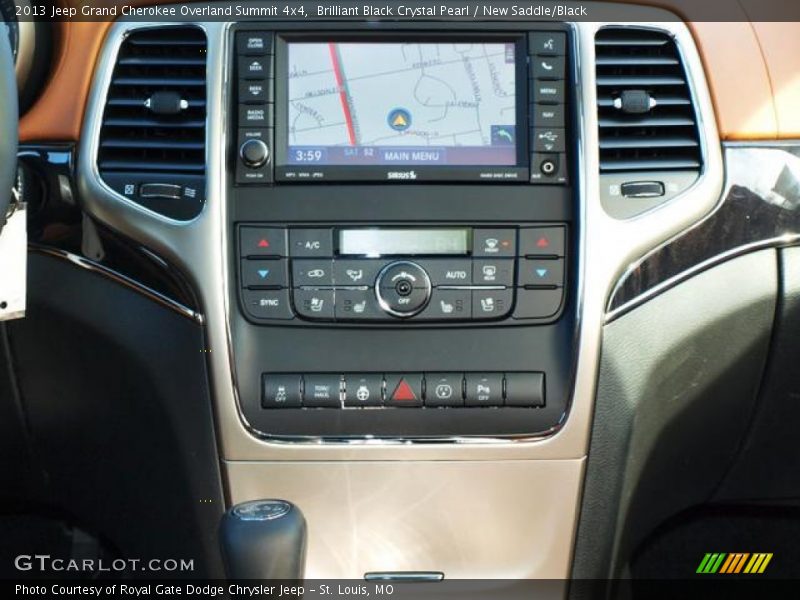 Brilliant Black Crystal Pearl / New Saddle/Black 2013 Jeep Grand Cherokee Overland Summit 4x4