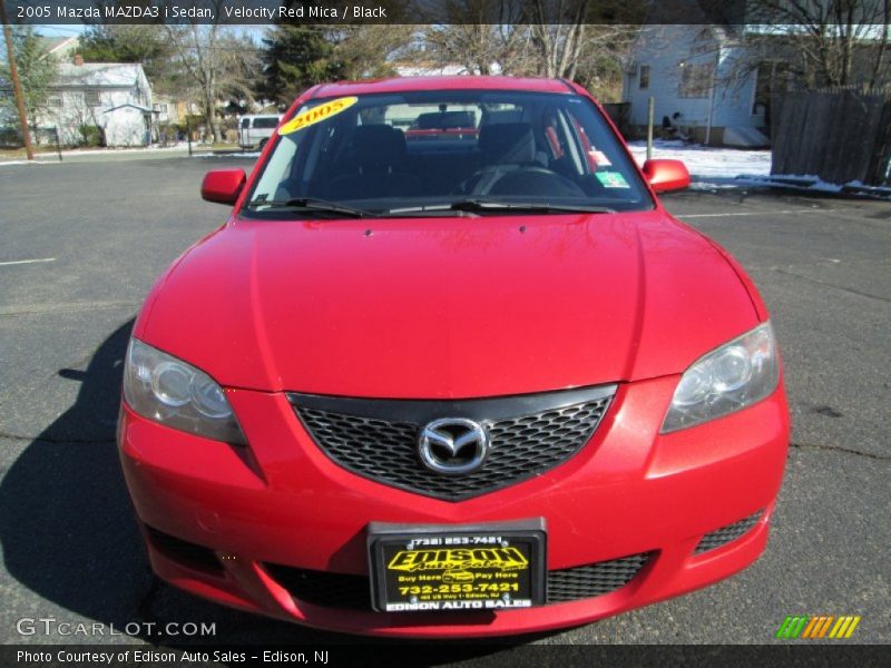 Velocity Red Mica / Black 2005 Mazda MAZDA3 i Sedan