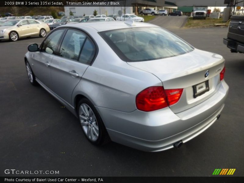 Titanium Silver Metallic / Black 2009 BMW 3 Series 335xi Sedan