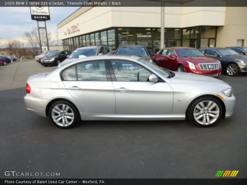Titanium Silver Metallic / Black 2009 BMW 3 Series 335xi Sedan