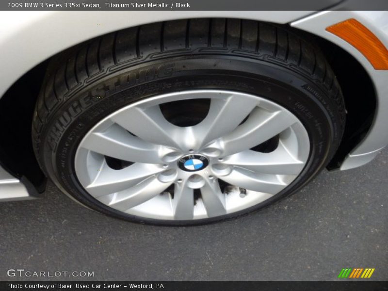 Titanium Silver Metallic / Black 2009 BMW 3 Series 335xi Sedan