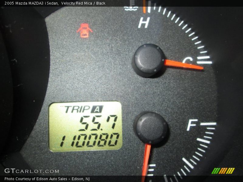 Velocity Red Mica / Black 2005 Mazda MAZDA3 i Sedan