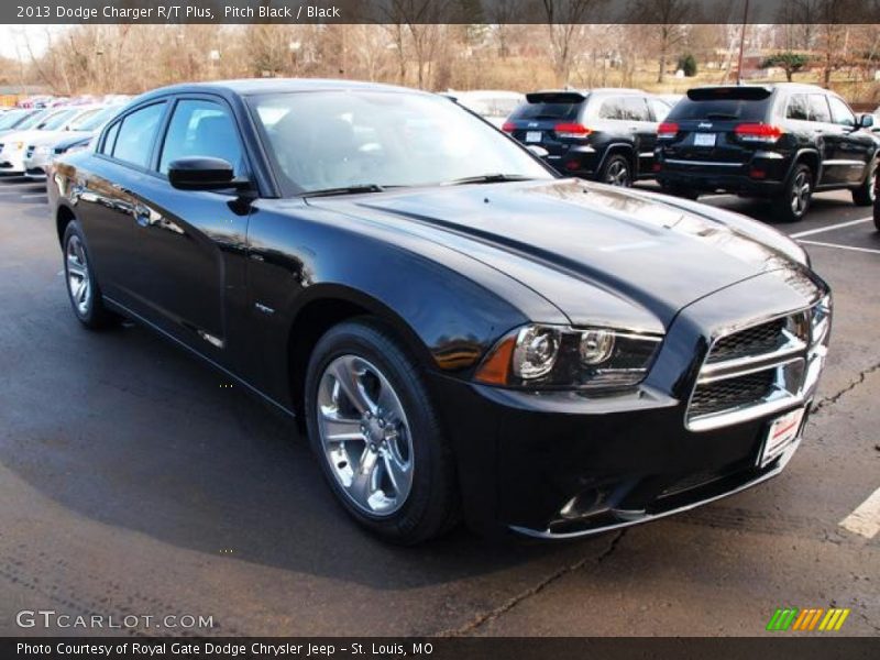 Pitch Black / Black 2013 Dodge Charger R/T Plus
