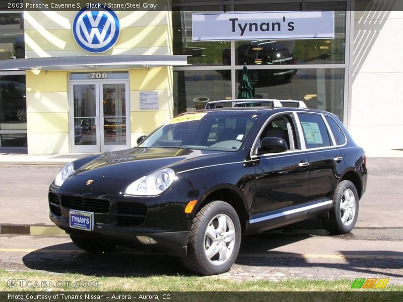 Black / Stone/Steel Gray 2003 Porsche Cayenne S