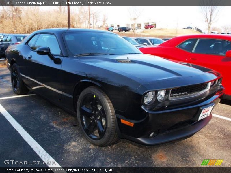 Pitch Black / Dark Slate Gray 2013 Dodge Challenger SXT Plus