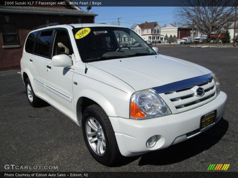 White Pearl / Beige 2006 Suzuki XL7 7 Passenger AWD