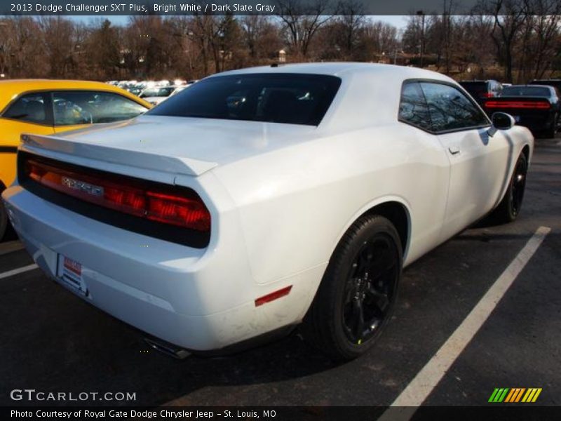 Bright White / Dark Slate Gray 2013 Dodge Challenger SXT Plus