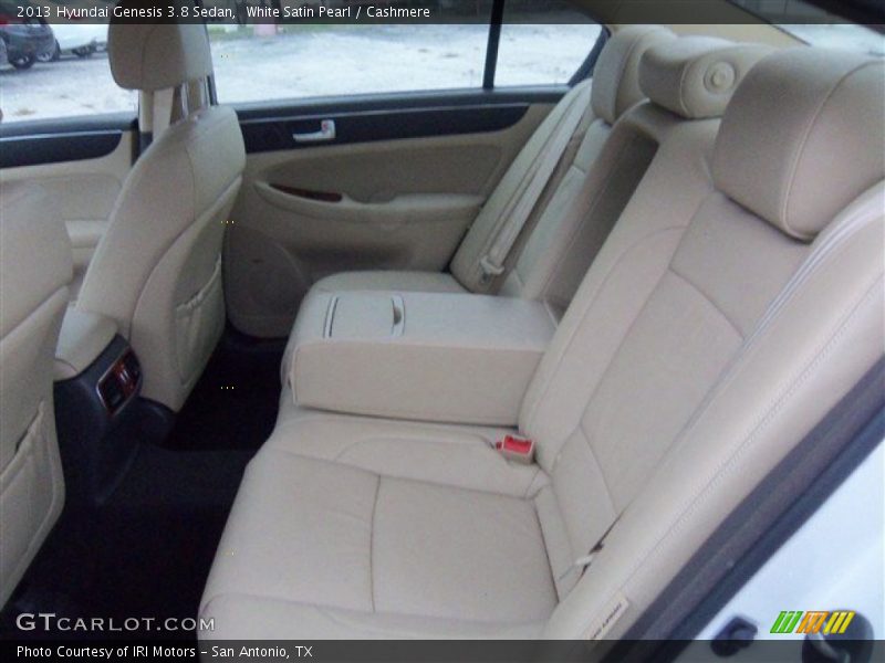 Rear Seat of 2013 Genesis 3.8 Sedan