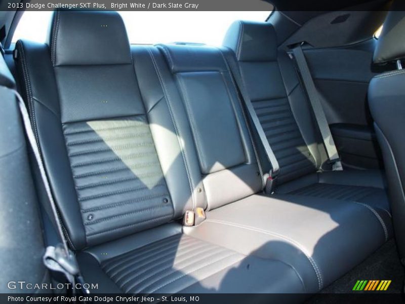 Bright White / Dark Slate Gray 2013 Dodge Challenger SXT Plus