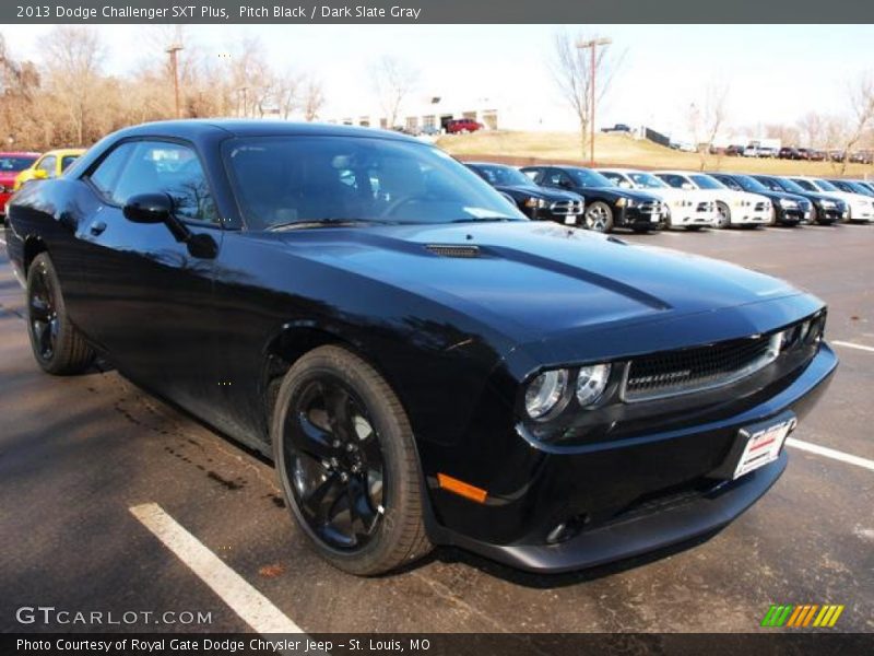 Pitch Black / Dark Slate Gray 2013 Dodge Challenger SXT Plus