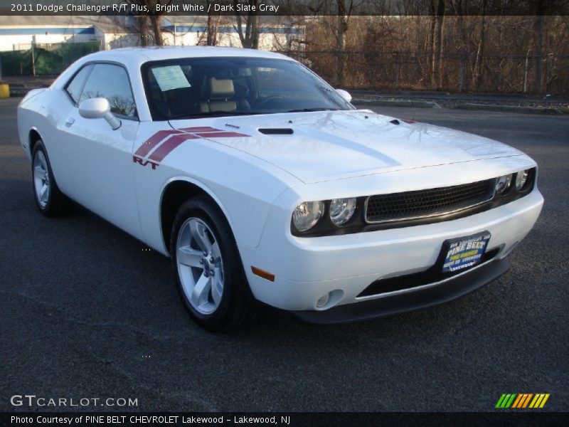 Bright White / Dark Slate Gray 2011 Dodge Challenger R/T Plus