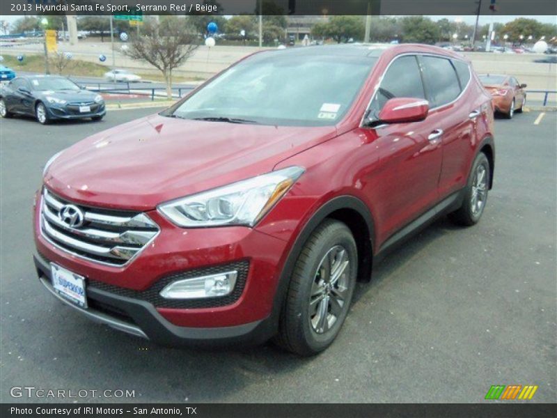 Serrano Red / Beige 2013 Hyundai Santa Fe Sport